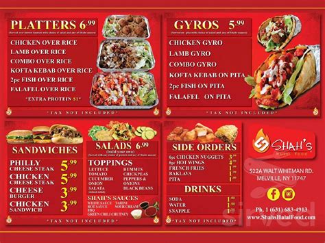 shah halal restaurant|shah restaurant menu.